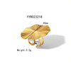 Wholesale Exaggerated Irregular Pleated Earrings For Women Stainless Steel With Flower Wave Geometric Patterns And Electroplating
