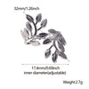 Wholesale Exaggerated Leaves Titanium Steel Open Ring With Electroplating Treatment For Women