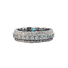 Wholesale Exaggerated Luxury Unisex Ring Copper Plated White Gold Inlaid Zircon Geometric Jewelry