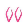 Wholesale Exaggerated Metal Drop Shaped Hollow Earrings With Paint And Geometric Design Electroplated For Women