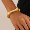 Wholesale Exaggerated Metal Electroplated Women's Irregular Water Drop Bracelet