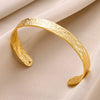 Wholesale Exaggerated Opening Wide Version Bracelet Stainless Steel French Retro Geometric Electroplated Jewelry