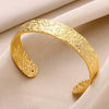 Wholesale Exaggerated Opening Wide Version Bracelet Stainless Steel French Retro Geometric Electroplated Jewelry
