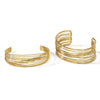 Wholesale Exaggerated Personality Multi Layer Line Stainless Steel Bracelet 18K Gold Plated