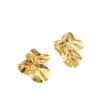 Wholesale Exaggerated Pleated Flower Earrings For Women Alloy Electroplated