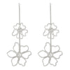 Wholesale Exaggerated Retro Long Alloy Leaf Flower Earrings For Women With Electroplating Treatment