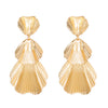 Wholesale Exaggerated Retro Long Alloy Leaf Flower Earrings For Women With Electroplating Treatment