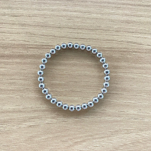 Wholesale Exaggerated Retro Personality Smooth Bead Copper Bracelet Jewelry With Minimalist Geometric Style And Polishing Treatment