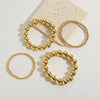 Wholesale Exaggerated Retro Personality Smooth Bead Copper Bracelet Jewelry With Minimalist Geometric Style And Polishing Treatment