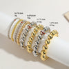 Wholesale Exaggerated Retro Personality Smooth Bead Copper Bracelet Jewelry With Minimalist Geometric Style And Polishing Treatment