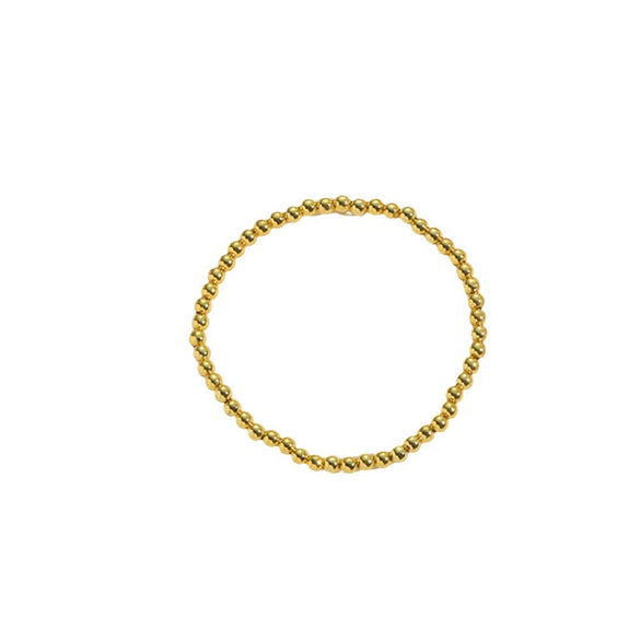 Wholesale Exaggerated Retro Personality Smooth Bead Copper Bracelet Jewelry With Minimalist Geometric Style And Polishing Treatment