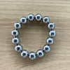 Wholesale Exaggerated Retro Personality Smooth Bead Copper Bracelet Jewelry With Minimalist Geometric Style And Polishing Treatment