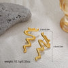 Wholesale Exaggerated Retro Zinc Alloy Earrings With Flower Love Starfish Bow Design 18K Gold Plated