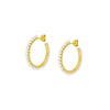 Wholesale Exaggerated Stacked Earrings Copper Plated With Real Gold Geometric Electroplated For Women
