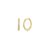 Wholesale Exaggerated Stacked Earrings Copper Plated With Real Gold Geometric Electroplated For Women
