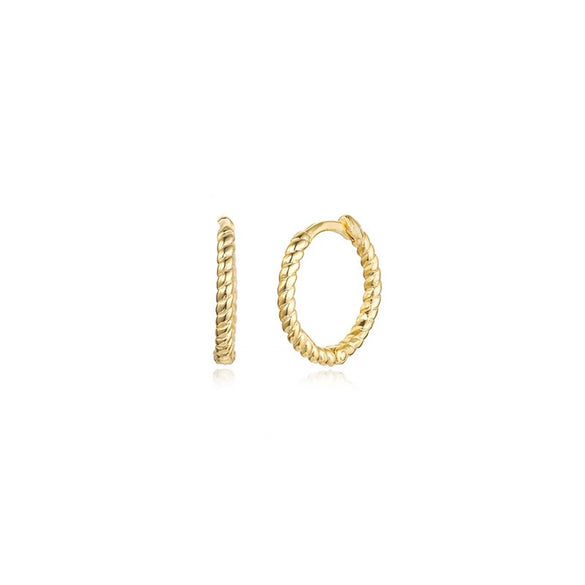 Wholesale Exaggerated Stacked Earrings Copper Plated With Real Gold Geometric Electroplated For Women