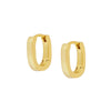 Wholesale Exaggerated Stacked Earrings Copper Plated With Real Gold Geometric Electroplated For Women