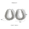 Wholesale Exaggerated Stainless Steel Earrings With Geometric Design 18K Gold Plated By Vacuum Real Gold Electroplating In Pvd Furnace For Women