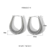 Wholesale Exaggerated Stainless Steel Earrings With Geometric Design 18K Gold Plated By Vacuum Real Gold Electroplating In Pvd Furnace For Women