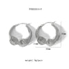 Wholesale Exaggerated Stainless Steel Earrings With Geometric Design 18K Gold Plated By Vacuum Real Gold Electroplating In Pvd Furnace For Women