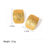 Wholesale Exaggerated Stylish Electroplated Geometric Titanium Steel Earrings For Women