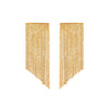 Wholesale Exaggerated Tassel Chain Earrings Stainless Steel Geometric Fashion Ol Style With Electroplating For Women