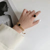 Wholesale Exaggerated Titanium Steel Thick Cuban Chain Necklace For Women Square Shape Electroplated All Match Non Fading