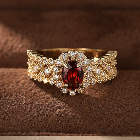Wholesale Exotic Geometric Copper Ring Inlaid With Zircon For Women