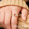 Wholesale Exotic Geometric Copper Ring Inlaid With Zircon For Women