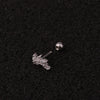 Wholesale Exotic Metal Ear Jewelry With Flower Design Inlaid Zircon For Women