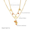 Wholesale Exotic Vintage Gold Plated Stainless Steel Cross Chain Portrait Pendant Jewelry Set With Eye Shaped Earrings For Women