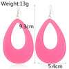 Wholesale Explosion Color Hollow Drop Acrylic Earrings In Geometric Joker Long Design With Fashionable And Personalized Temperament