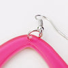 Wholesale Explosion Color Hollow Drop Acrylic Earrings In Geometric Joker Long Design With Fashionable And Personalized Temperament