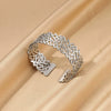 Wholesale Exquisite Exaggerate Style Irregular Leaf Ocean Wide Open Bracelet Stainless Steel Jewelry With Electroplating