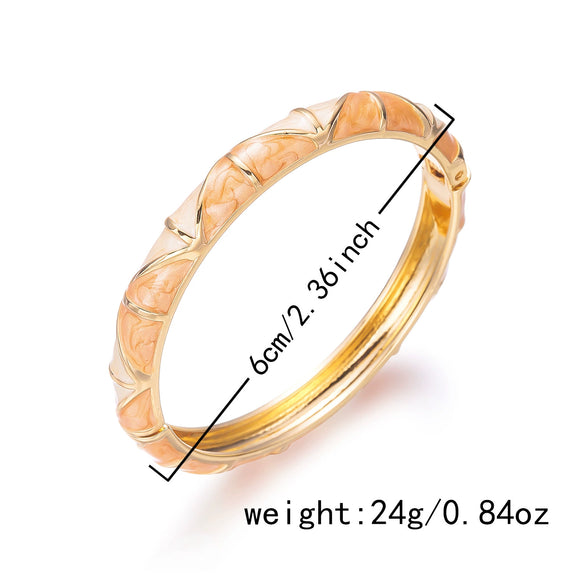 Wholesale Exquisite Fashionable Spliced Enamel Alloy Drip Oil Bracelet Creative Retro Irregular Mixandmatch Jewelry Accessories