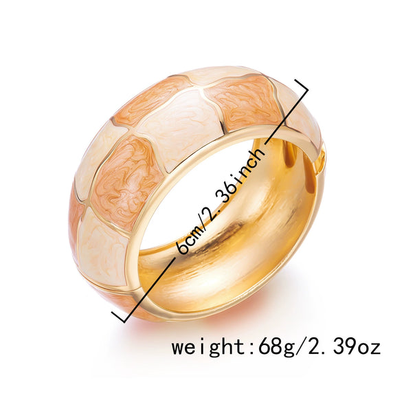 Wholesale Exquisite Fashionable Spliced Enamel Alloy Drip Oil Bracelet Creative Retro Irregular Mixandmatch Jewelry Accessories