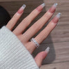 Wholesale Exquisite Geometric Zircon Inlaid Copper Ring For Women Cool Style High End Design New Style