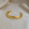 Wholesale Eyeshaped Star Rhinestone Open Bracelet Stainless Steel Electroplated 18K Gold Modern Minimalist Geometric Jewelry Accessories