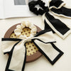 Wholesale Fabric Bow Hair Band Women's High Elasticity Seiko Hair Tie Rope Ponytail Ribbon Headdress
