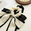 Wholesale Fabric Bow Hair Band Women's High Elasticity Seiko Hair Tie Rope Ponytail Ribbon Headdress