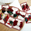 Wholesale Fabric Handmade Christmas Hair Accessories With Bell Bow Ribbon Elk Christmas Tree Elements Duckbill Clip For Women