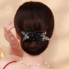 Wholesale Fabric Handmade Female Headwear Hair Accessories With Butterfly Dragonfly Insect Pattern Sweet Style Ball Hairpin