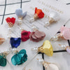 Wholesale Fabric Handwoven Retro Elegant Flower Jewelry Accessories Pendant Earrings