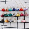 Wholesale Fabric Handwoven Retro Elegant Flower Jewelry Accessories Pendant Earrings