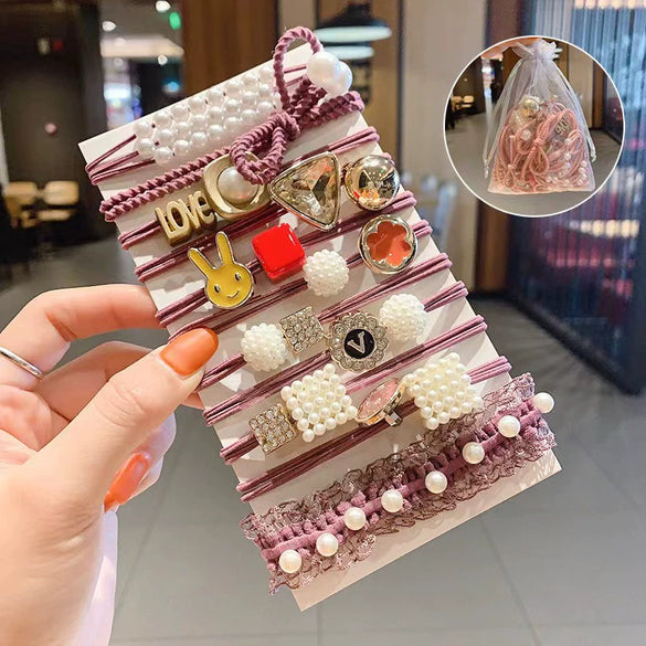 Wholesale Fabric Head Rope High Elasticity Geometric Style