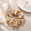 Wholesale Fabric Solid Color Handmade Large Intestine Hair Ring For Female Hair Accessories