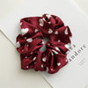Wholesale Fabric Solid Color High Elastic Simple Handmade Women's Hair Ring