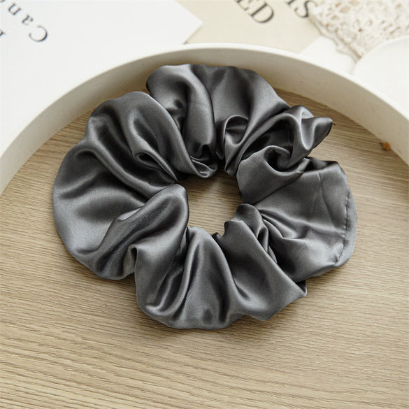 Wholesale Fabric Solid Color High Elastic Simple Handmade Women's Hair Ring
