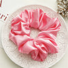 Wholesale Fabric Solid Color High Elastic Simple Handmade Women's Hair Ring