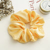 Wholesale Fabric Solid Color High Elastic Simple Handmade Women's Hair Ring